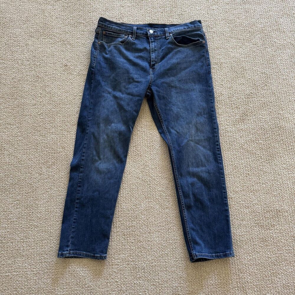 Levi's 502 Jeans Mens 36x30 Blue Med Wash Straight Zip Fly Denim 5 Pocket